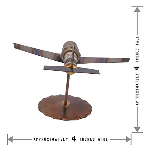 Jet Plane Collectible Handmade Metal Art Figurine, Desk Accessories, Trophy, Boss Gift, Home Office Décor, Airplane - style: Jet Plane