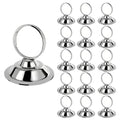 Urban Deco 16 PK Table Card Holder Place Card Holders Steel Card Holders for Photos, Food Signs, Memo Notes, Weddings, Restaurants, Birthday (Silver) - color: Silver