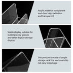 Acrylic Wallet Display Stand Purse Handbag Organizer, Clear Jewelry Riser Display Stand Purse Display Rack, Acrylic Display Shelf for Cosmetic Perfume Jewelry Sunglasses Handbag (2 PCS-6 Tier) - size: 2 PCS-6 Tier