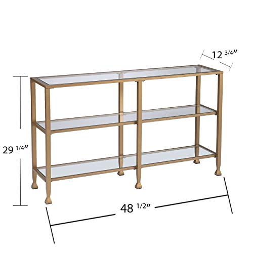 SEI Furniture Jaymes Narrow Metal Console Sofa Table, Multicolor (AMZ1775MC)