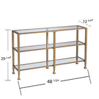 SEI Furniture Jaymes Narrow Metal Console Sofa Table, Multicolor (AMZ1775MC)