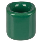 Mega Candles 5 pcs Green 1/2 Inch Diameter Ceramic Chime Ritual Spell Candle Holders, Great for Casting Chimes, Meditation, Rituals, Spells, Vigil, Witchcraft, Wiccan Supplies - color: Green, size: 5 Pieces