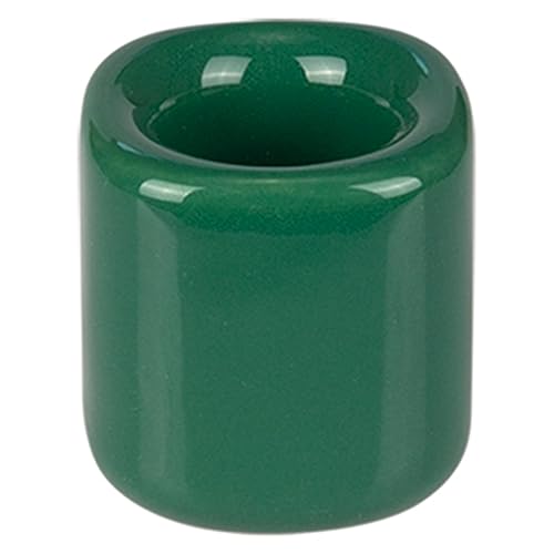Mega Candles 10 pcs Green 1/2 Inch Diameter Ceramic Chime Ritual Spell Candle Holders, Great for Casting Chimes, Meditation, Rituals, Spells, Vigil, Witchcraft, Wiccan Supplies - color: Green, size: 10 Pieces