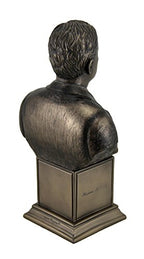 Veronese Design 7 1/2" Tall Theodore Roosevelt Bust on Inscribed Plinth Cold Cast Resin Antique Bronze Finish