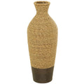 Deco 79 Seagrass Handmade Decorative Vase Tall Woven Floor Centerpiece Vase, Vase for Home Decoration 10" x 10" x 28", Brown - size: 10" x 10" x 28"