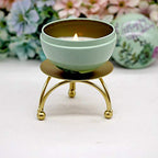 Candle Holder Gold Candle Holders Set of 2 Decorative Handmade Iron Pillar Plate Candle Holder Centerpiece Fit LED & Wax Candles Pedestal Candle Stand