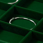 12 Grids Velvet Jewelry Tray Bracelet Trays Bangle Holder for Bracelet Bangle Earring Ring Display Storage (Green) - size: 12 Grid for Bracelet/Bangle