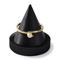 Solid Wood Bracelet Bangle Holder Microfiber Watch Jewelry Display Stand for Vendors Exhibit/Trade Shows/Retail Stores (Silk Black) - color: Silk Black