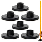 Black Iron Mini Taper Candle Holders for 1/2 Inch Candles – Small, Skinny, Thin Tapered Candle Holders for Chime, Spell, Church Candles – Set of 6