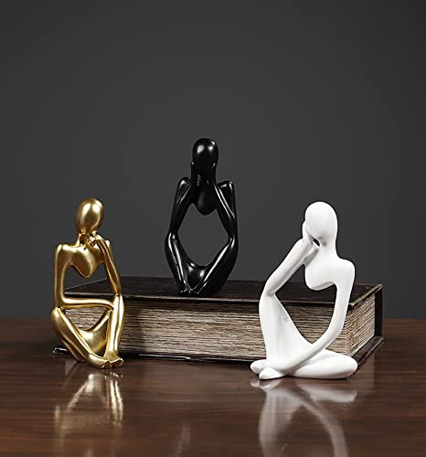 BK&MF Art Abstract Sculpture,Ornament Figurine Figurine Resin Craft Modern Creative Desk Statue for Statue Home Decoration,B - color: B
