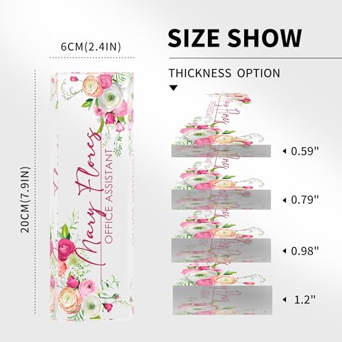 Personalized Desk Name Plate - Custom Gifts for Professionals & Employees - color: Flower 1
