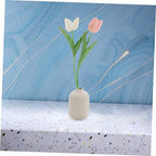 Happyyami Ceramic Flower Vase Modern Minimalist Aesthetic Vase for Home Decor Stylish Centerpieces for Living Room Office Table Arrangements Elegant Smooth Surface Versatile