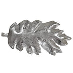 BBH Home's Handmade Silver Novelty Shaped Aluminium Tray 8.26 x 4.13 x 0.9 AMBBVK053AB2020 - color: Silver