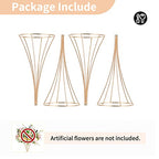 NUPTIO 2 Pcs Gold Vases for Centerpieces, 31.1in Tall Metal Trumpet Vase, Road Lead for Wedding Party Dinner Centerpiece, Flower Stand for Christmas Anniversary Birthday Home Decoration - size: 31.1 inch Tall