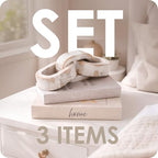 Modern Decorative Books Set of 2 Premium Linen Hardcover Faux Book Box with Reliable Magnetic Closure & Paulownia Wooden Chain