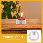 Aluminum Candle Bottom Shells 50Pcs Tea Light Cups for DIY Candle Making Portable Holders for Weddings Crafts and Outdoor Activities
