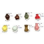 8 Pack Mini Ceramic Vase Magnets for Fridge, Cute Plant vase Fridge Magnets, Plant Vase for Refrigerator Decoration Kitchen Locker Kitchen Office