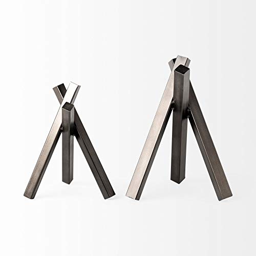 Mercana Bastian Abstract Gunmetal Grey Object 68805