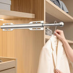 12" Valet Rod for Closet Pull Out (1 Pack, Brushed Nickel) - color: Brushed Nickel, size: 1 Pack