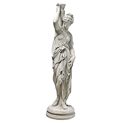Design Toscano Dione the Divine Greek Water Woman Indoor/Outdoor Garden Statue, Grande, 38 inches tall, Cast Stone Resin, Antique Stone Finish - color: Handcast Polyresin, Antique Stone Finish, size: 39"
