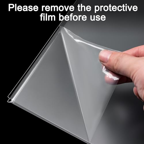 Hoewina Acrylic Sign Holder 8.5 x 11 Inch 3 Pack, Clear Display Sign Stand for Store Sign Holders, Vertical Double Acrylic Stands, Vendor Booth Display Items