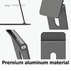 elago Premium iPad Magnetic Stand Designed for iPad Pro 12.9"(5th,4th Gen), 11"(3rd,2nd Gen), Air 10.9"(5th,4th Gen), Mini 8.3"(6th Gen, A17 Pro), 10.9"(10th Gen) [Dark Grey] - color: Dark Grey