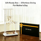 SRIWATANA Jewelry Organizer Stand, Extra Tall Jewelry Display Necklace Holder, Gift Idea (White) - color: white