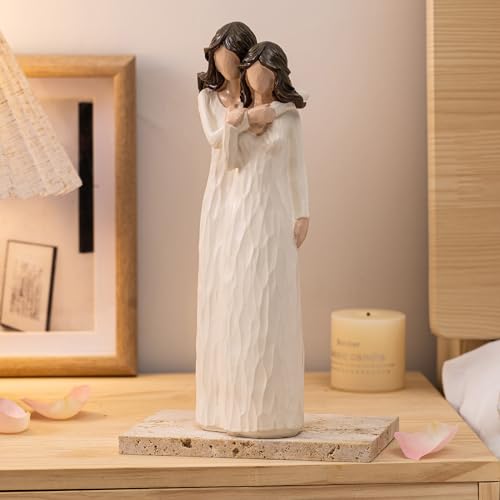 Gifts for Sister from Sister, Christmas, Birthday Gifts for Best Women Friend, Hand-Painted Figurines, Resin, 9.4" H - style: Sisters