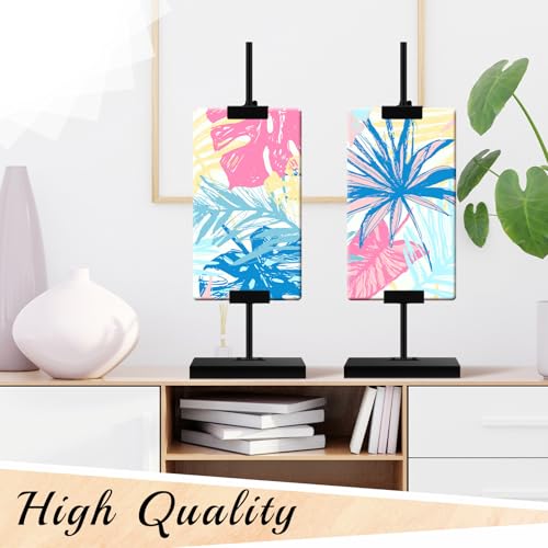 MorningRo 2 Pcs Adjustable Tabletop Easel Stand for Picture Frames up to 16.5" H, Black Picture Frame Stand for Display Photos Art Signs Artwork Display Easel Stands for Home or Events - size: 16.5 Inches