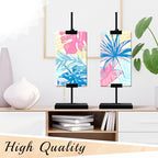 MorningRo 2 Pcs Adjustable Tabletop Easel Stand for Picture Frames up to 16.5" H, Black Picture Frame Stand for Display Photos Art Signs Artwork Display Easel Stands for Home or Events - size: 16.5 Inches