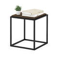 Furinno Moretti Cube Modern Stackable End Table Shelf, Columbia Walnut - color: Columbia Walnut, size: Stackable Metal Frame