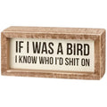 Primitives by Kathy Rustic Farmhouse Decor - Inspirational Wall Art, Wooden Table/Shelf Decor, Boho Kitchen Accessories 5”x7” - style: If I Was a Bird