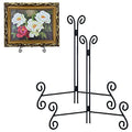 Plate Stand, 12 Inch Plate Holder Display Stand 2 Pack, Black Metal Picture Stand Picture Frame Easel for Home Office Exhibition Reception - size: 12 Inch - 2Pack