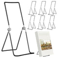 6 Pack 9.17 Inch Large Metal Book Stand for Display Adjustable Display Holder Easel Collector Stand for Home Office Back to School Books Frames Comic Plates Album CD Magazine - size: 9.17 Inch