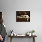 CANVAS ON DEMAND The Nightmare, 1781 Canvas Wall Art Print by Henry Fuseli, Figurative, Home Decor, Artwork, 20"x16" - size: 20"L x 16"W