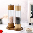 Salt and Pepper Wood Mill Tray, Retro Colour Pepper Grinder Rest, Work Surface and Dining Table Protector (Pepper Mill not Included) - color: G Retro Colours Mill Rest