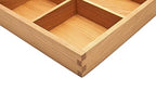 pandapark Wood Organizer Tray,Black Walnut,Desk & Drawer Storage Box (Cherry Master-4) - color: Cherry Master-4