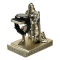 King's Guard Watch Display Stand Eyeglass Jewelry Bracelet Necklace Holder Trays Towers Resin Pen Holder Warrior Knight Mobile Phone Stand for Office & Home (Bronze) - color: Bronze