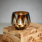 Zodax Leiden Burl Wood Design Decorative Box (Small 7.75")