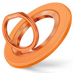 SYNCWIRE Magnetic Phone Ring Holder for MagSafe, 360° Rotation Cell Phone Grip Stand Finger Ring Kickstand Two-Sided Magnet Compatible with iPhone 17 Pro Max 16 15 14 13 12 MagSafe Accessories - color: Single Ring-1PCS-Cosmic Orange