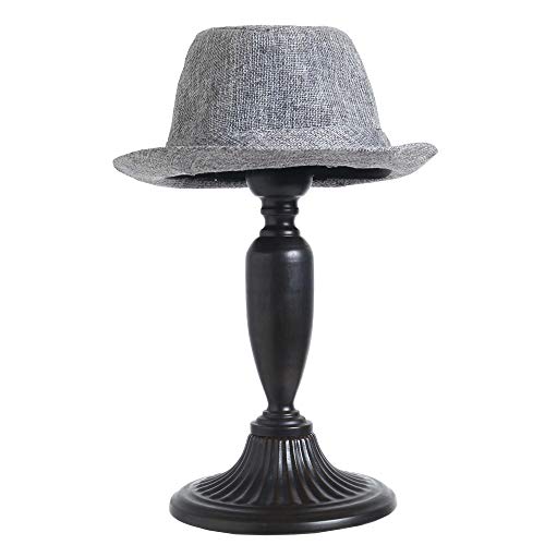 Owlgift Vintage Style Dome Shape Removable Metal Hat Rack, Cap, Wig Storage Holder Display Stand, Black (2pcs) - color: Set 2pcs Black