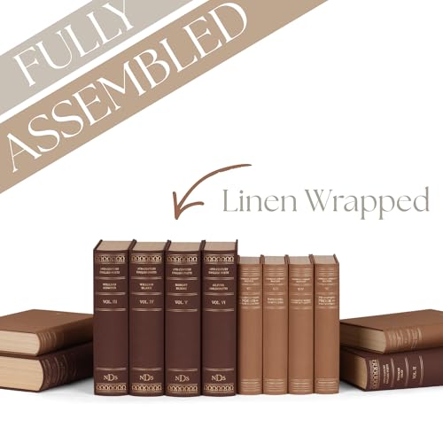 Oversized Set of 12 Faux Vintage Books with Hidden Storage, Library Decor, Fake Old Fashion Books, Old Money Aesthetic, Library Bookshelf Accessories