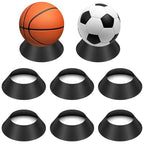 6 pcs Ball Display Stand – Durable Memorabilia Sports Ball Stand Holder for Basketball, pedestal, Soccer, Football, Volleyball Storage Rack