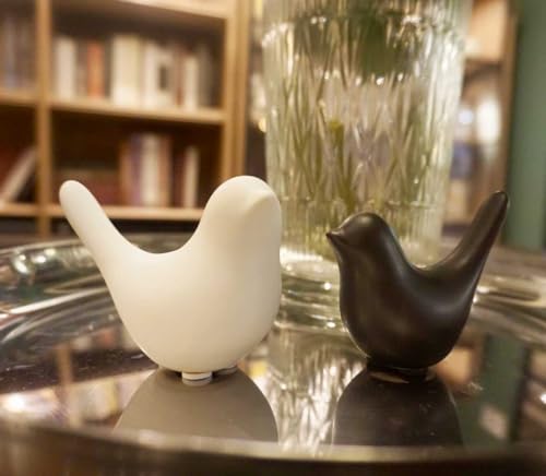 Birds Decorations for Living Room,Minimalis Statues Bookshelf Decor,Cute Decor Aesthetic for Dorm, Bedroom, Bathroom,Office(Black&White) - color: Black&white, size: S&M