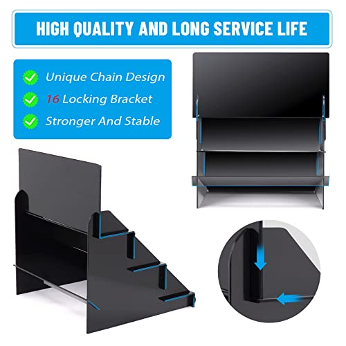 18.55"x16"x15" Portable Product Display Stand - Black Table for Craft Shows, Retail, Farmers Markets, Candy, Vendors - Repeatable Assembly/Disassembly Shelf - color: Black