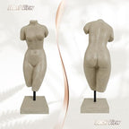 Female Torso Statue, Sandstone Lady Body Sculpture, Resin Bust Statue, Home Decor for Livingroom Bedroom Entryway Entrance Coffee Table Office Bookshelf Housewarming, Birthday Gifts, Art Lovers