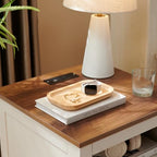 Bamboo Vanity Tray, Bathroom Counter Tray, Toilet Paper Basket Storage for Toilet Tank, Bathroom, Kitchen Counter 7.8 x 5.1 x 0.8 inch - size: 7.9" x 5.1" x 0.8"
