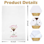 Espresso Martini Kitchen Towels - Martini Gifts Decorative Waffle Dish Towels, Cocktail Themed Gifts Hand Towel, Cocktail Lover Tea Towel, 16 x 24 Inches - color: Martini-04