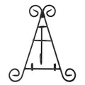Super Z Outlet Tall Black Iron Curve Design Adjustable Display Stand for Photo Picture Albums, Home Decoration, Fine China Plates, Arts & Crafts Showcase (9") - size: 9"