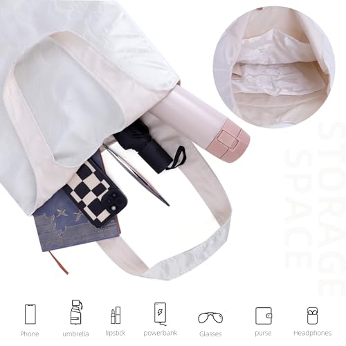 DGAZ Designer Shoulder Bags for Women, Luxury Tote Bag with Zipper, Large Shoulder Hobo Bags - color: Snowflake